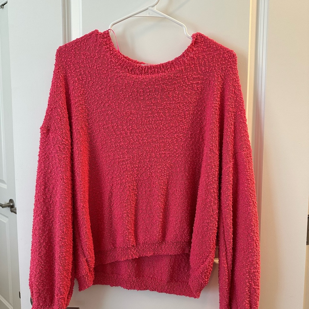 Bright pink Altard State sweater